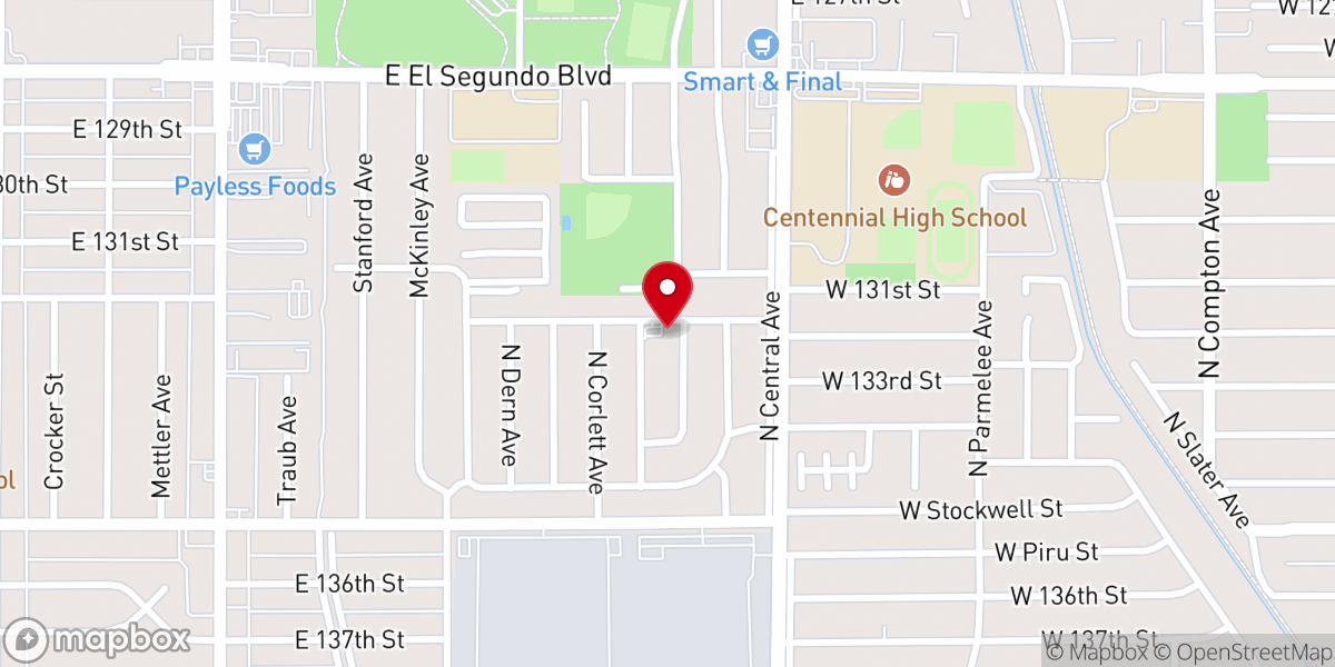 Map showing location of Greater Mt Hermon Missionary Baptist Church