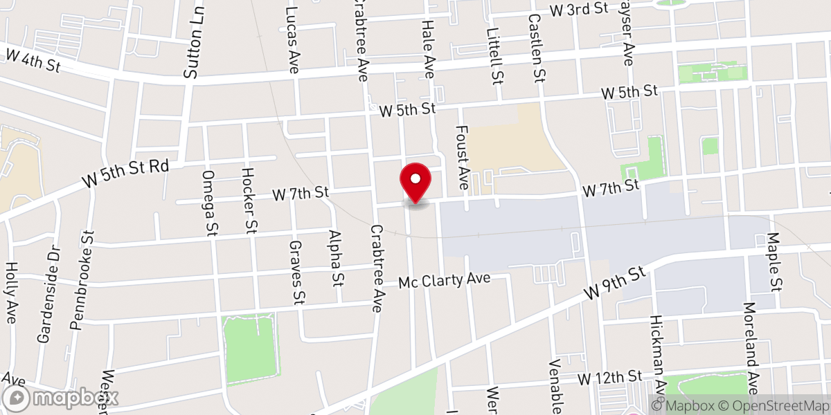 Map showing location of Rehoboth Pentecostal Church