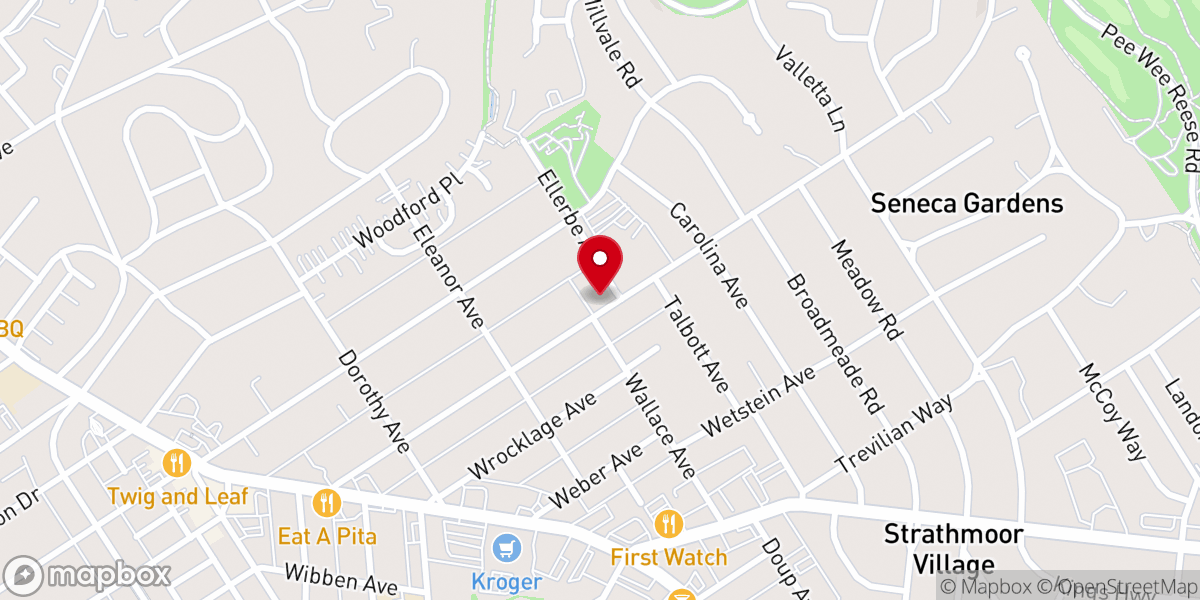 Map showing location of St Andrew's Episcopal Church