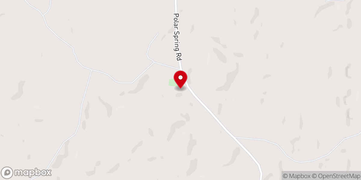 Map showing location of Poplar Springs Baptist Church