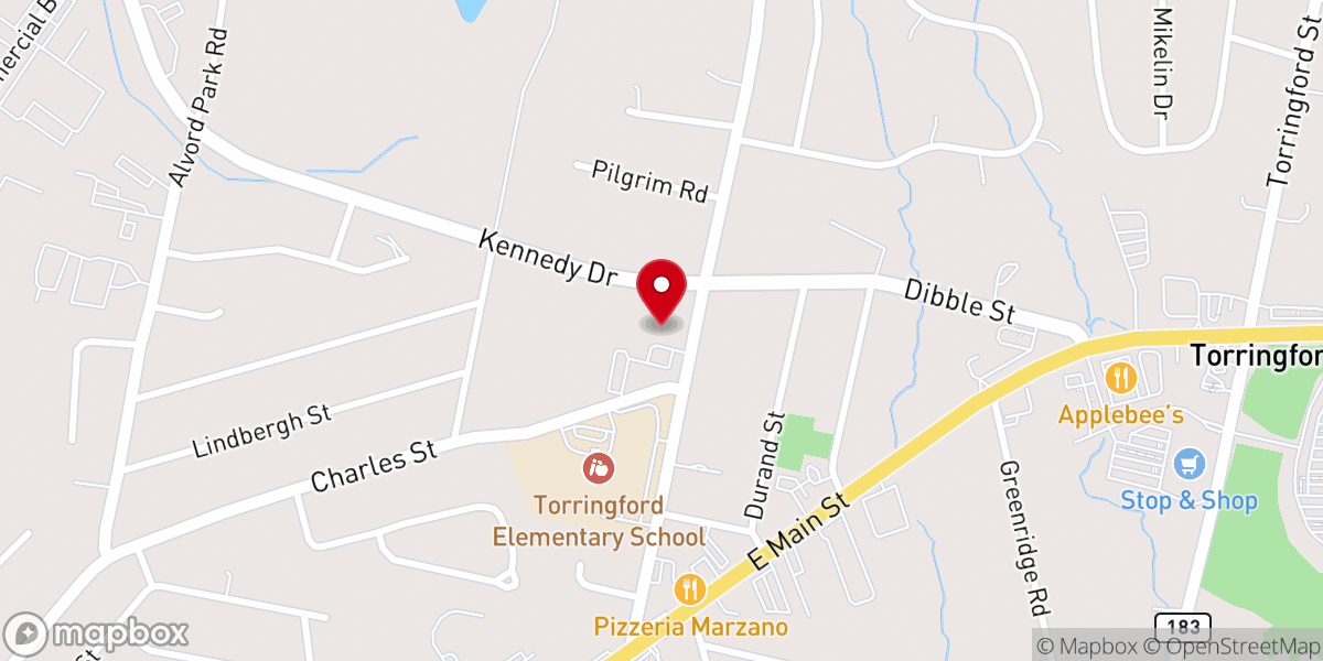 Map showing location of St Paul's Lutheran Church