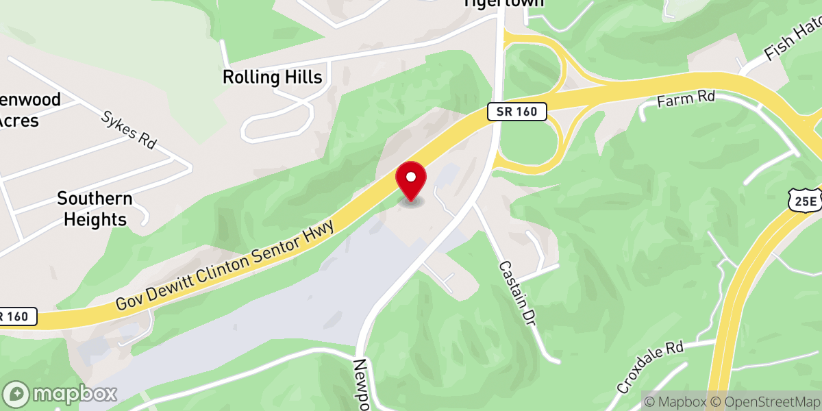 Map showing location of Central Services