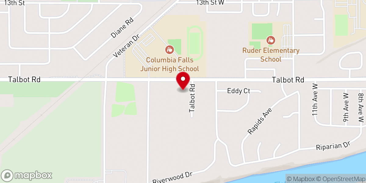 Map showing location of Valley Life Church