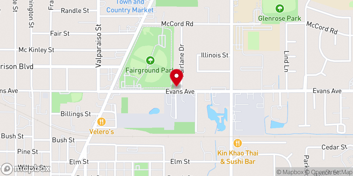 Map showing location of Life Church of Valparaiso