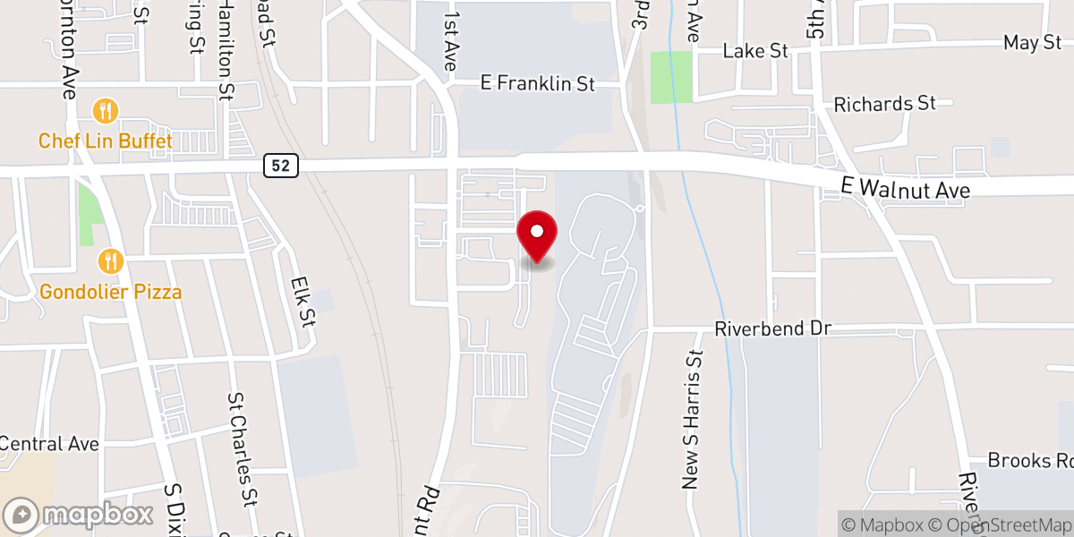 Map showing location of Living Word Christian Church