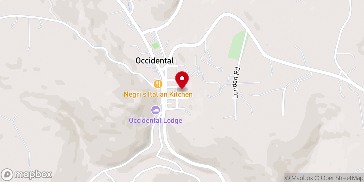 Map showing location of Inn At Occidental