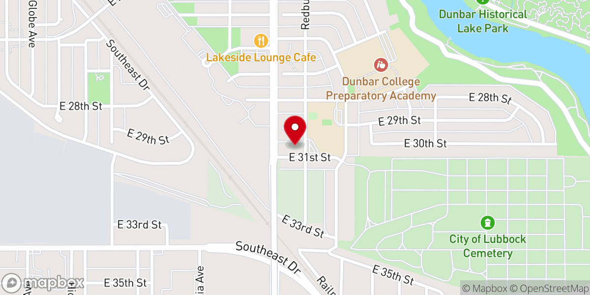 Map showing location of Christ Liberty Church of God