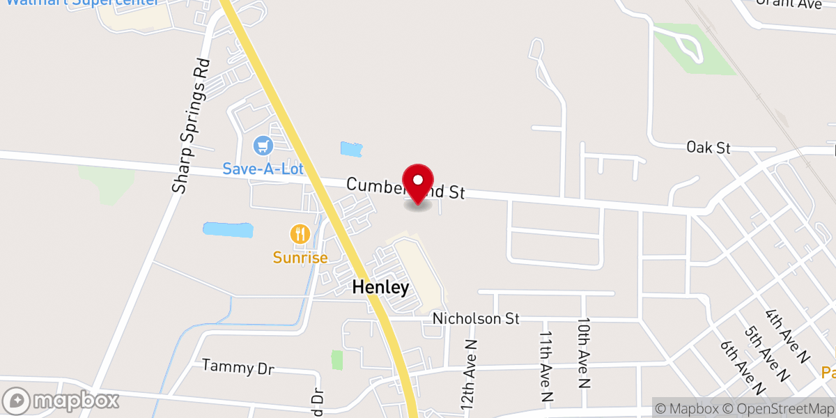 Map showing location of Christ the King Anglican Church