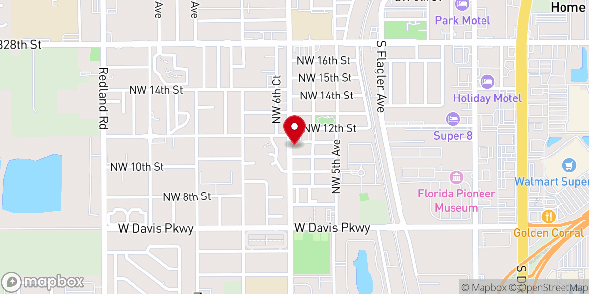 Map showing location of Covenant Missionary Baptist Church