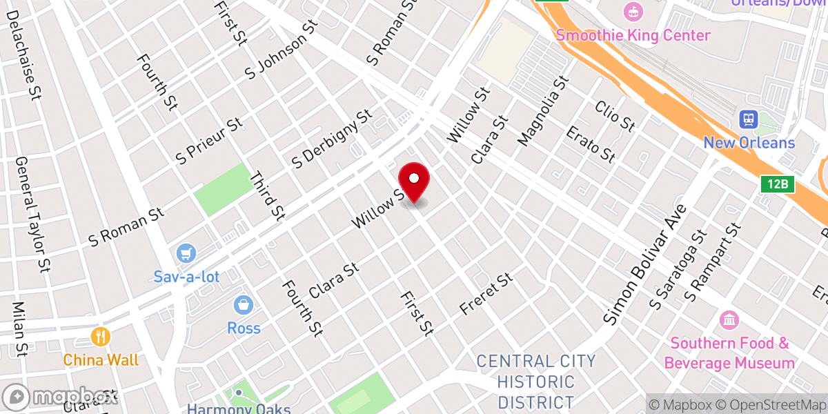 Map showing location of United House of Prayer