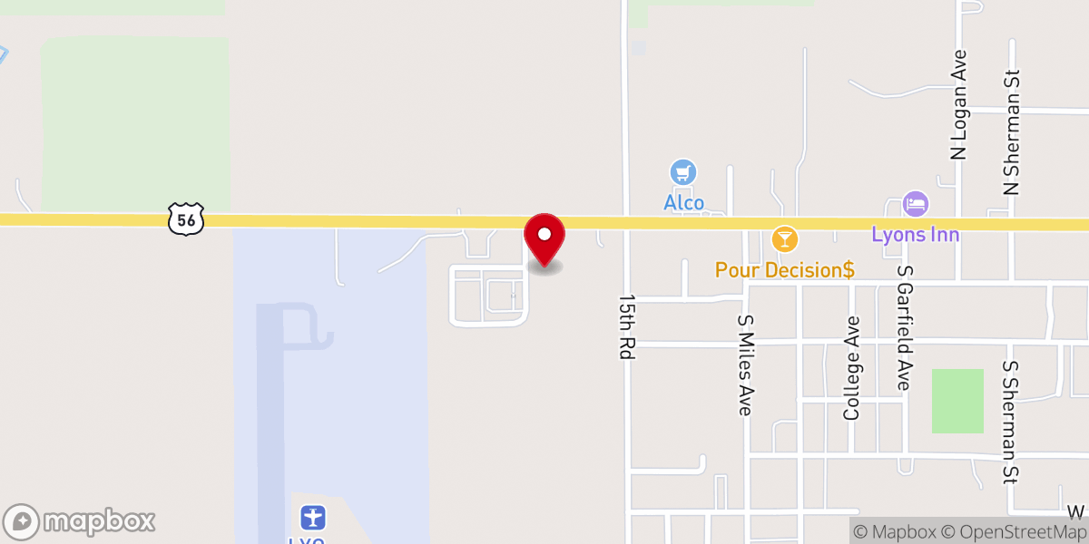 Map showing location of Faith Bible Church
