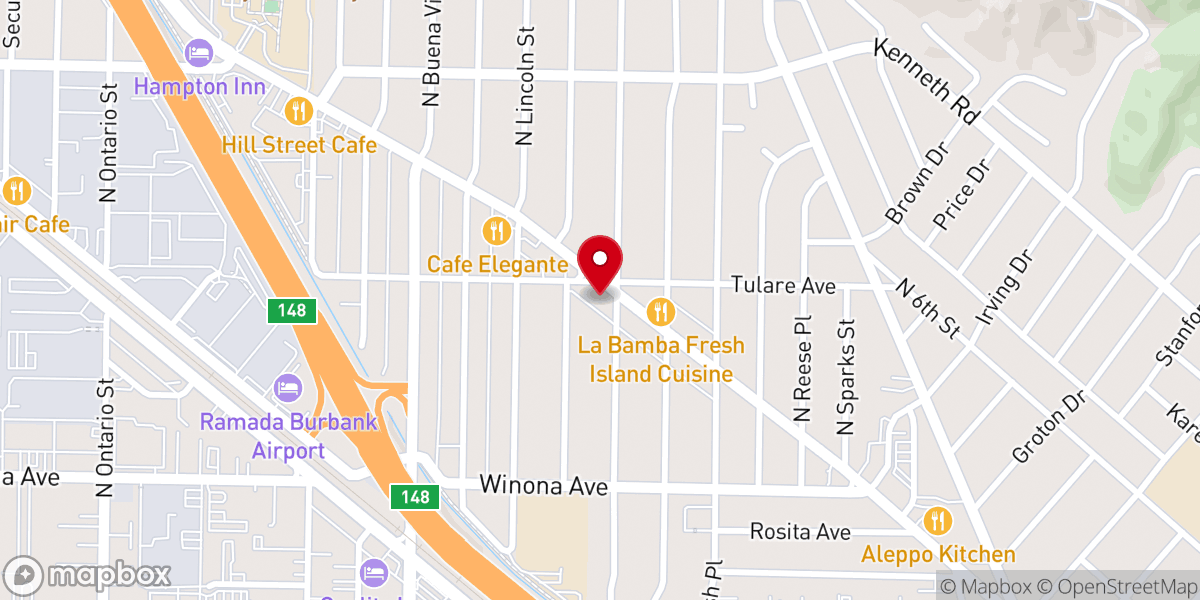 Map showing location of Calvary Chapel church