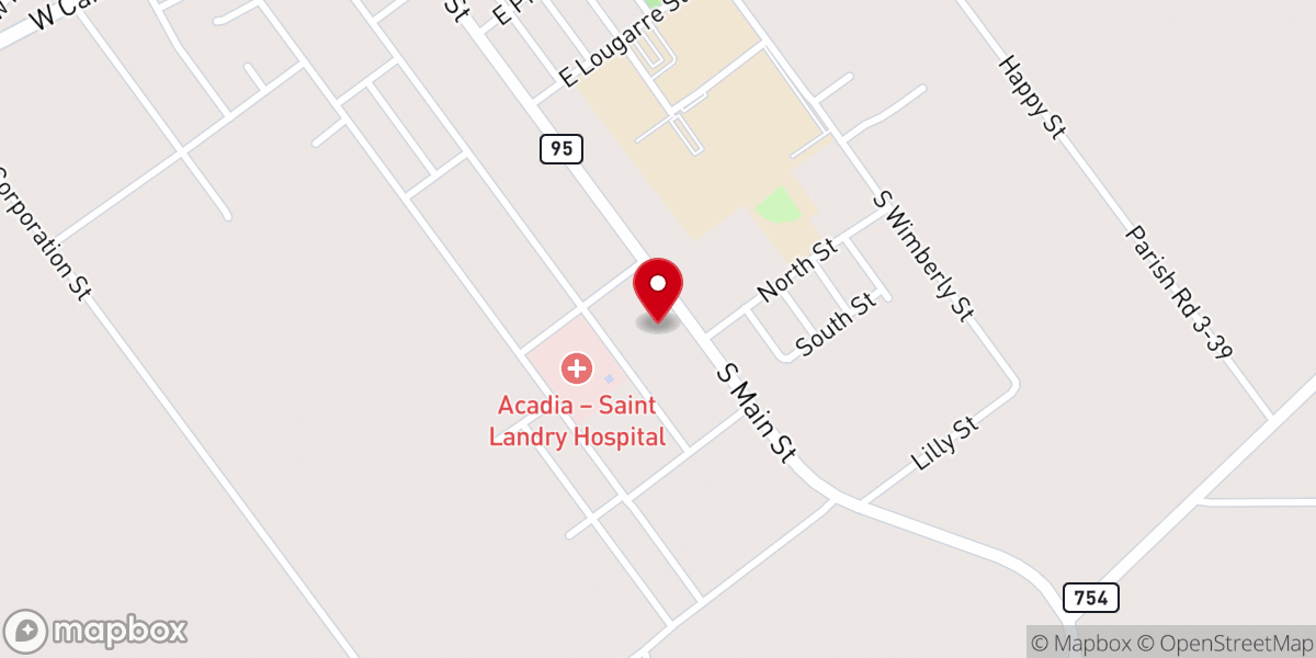 Map showing location of Church Point Townhall