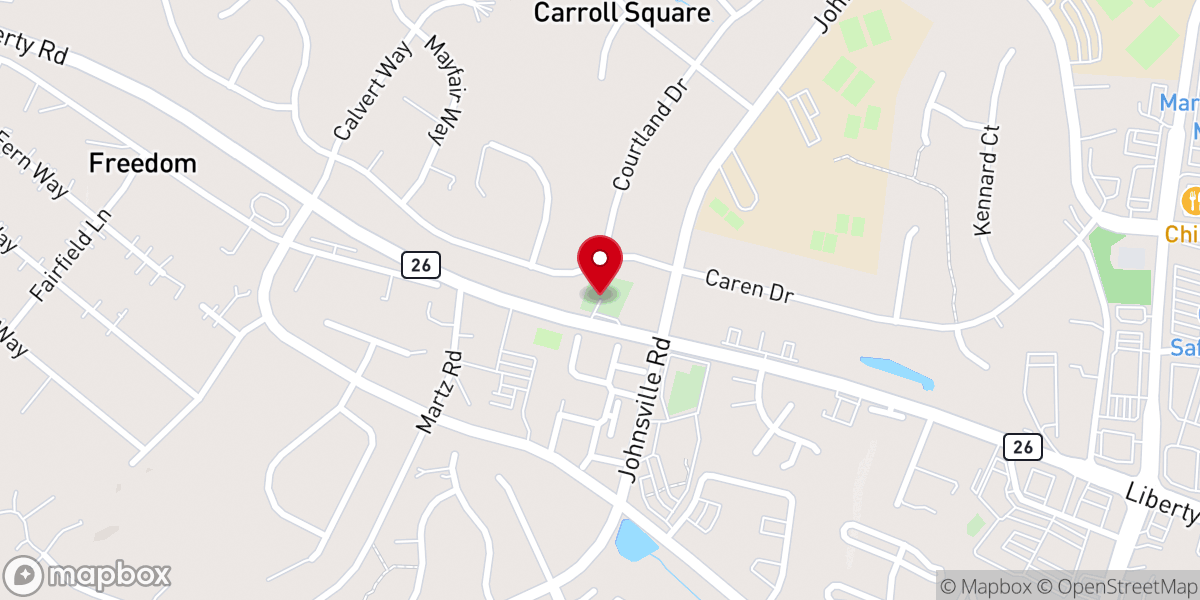 Map showing location of Historic Wesley Chapel