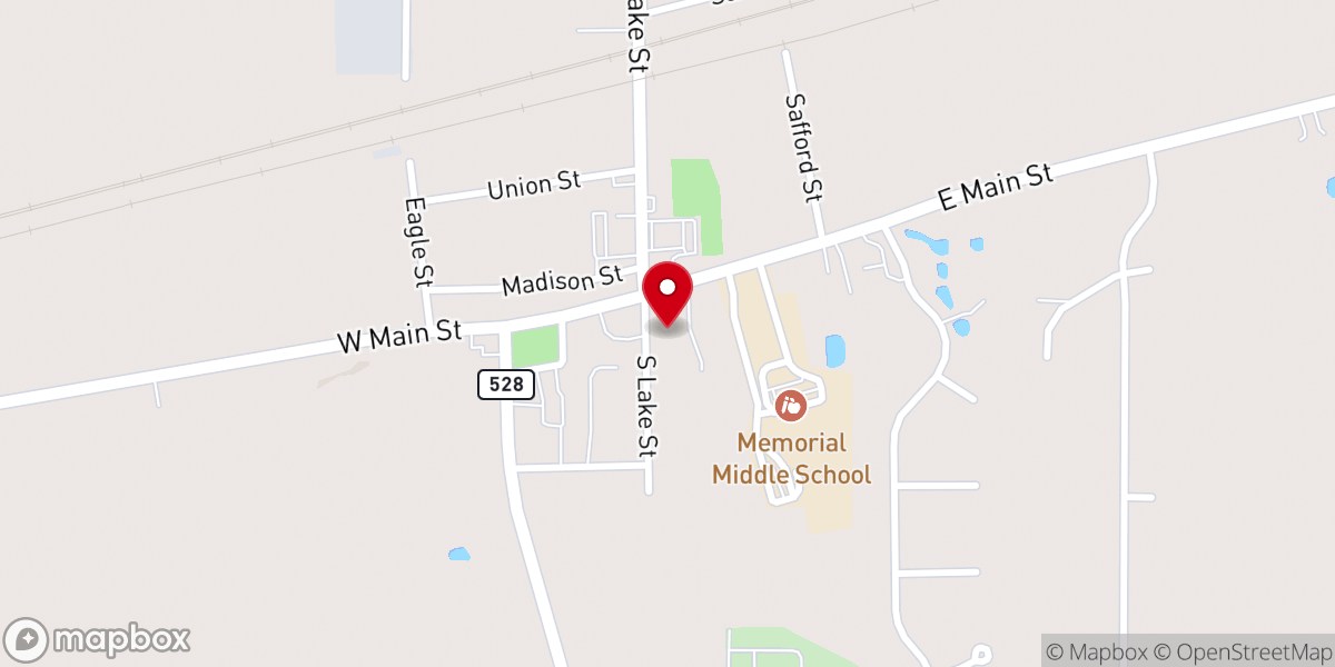 Map showing location of Christian Bible Church