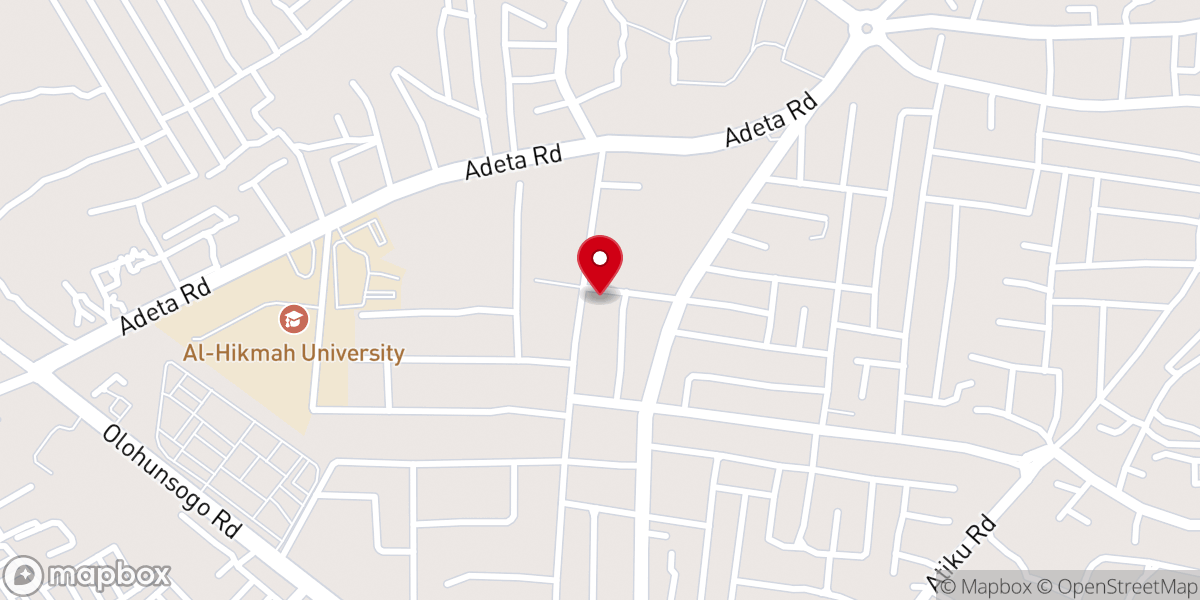 Map showing location of RCCG CITY OF REFUGE