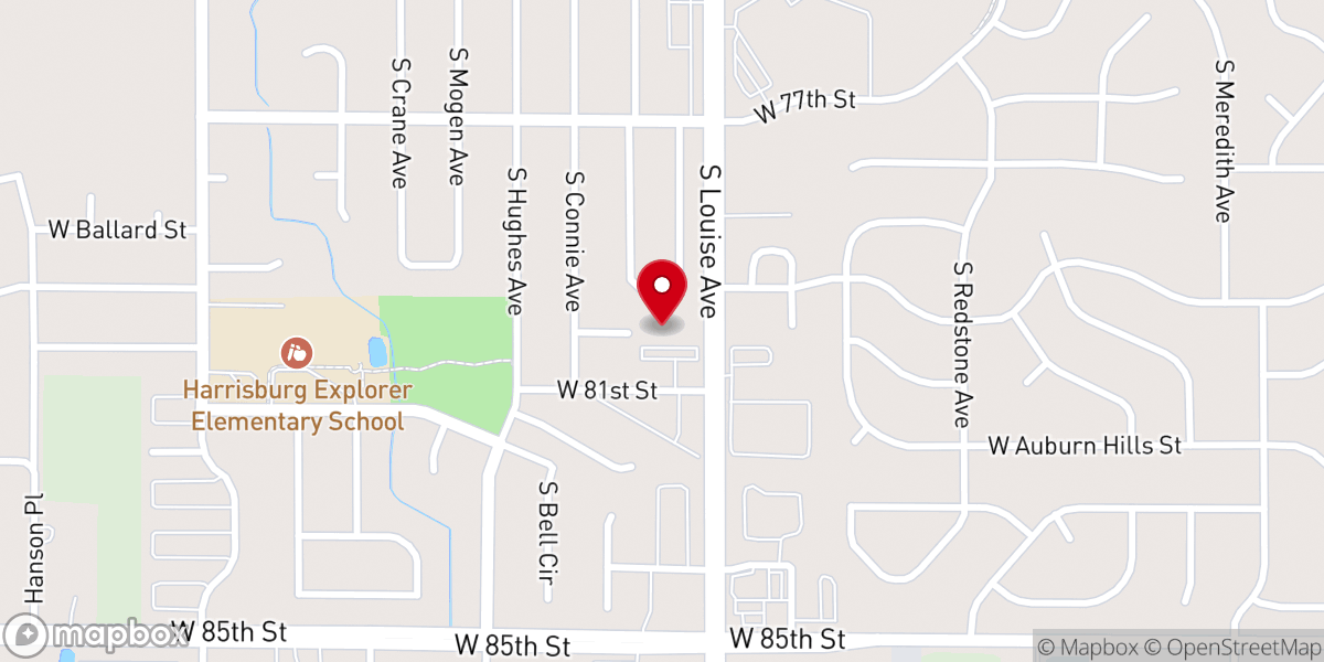 Map showing location of Trinity Reformed Church