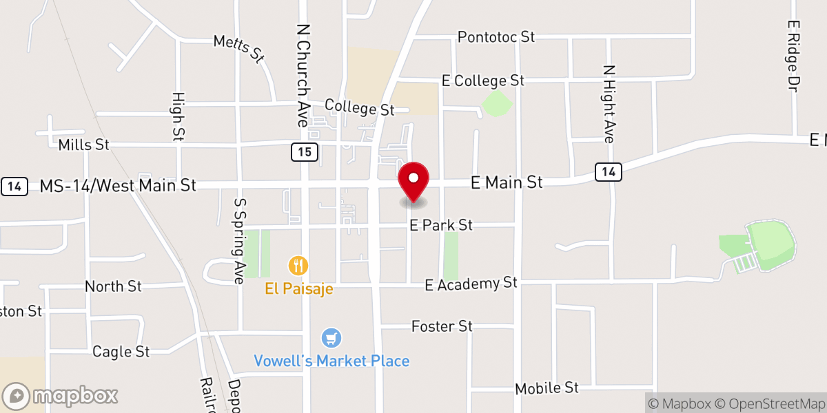 Map showing location of Love & Peace Ministries Door