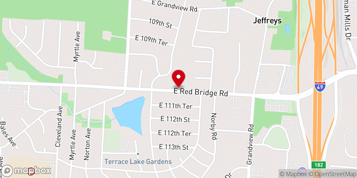 Map showing location of Terrace Lake United Methodist Church