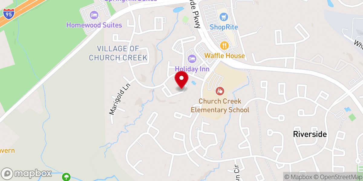 Map showing location of Eagle Rock Apartments at Belcamp