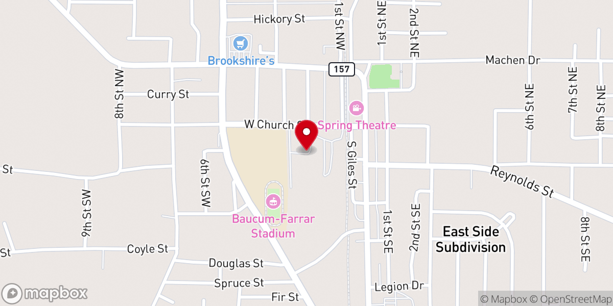 Map showing location of Little Free Pantry Louisiana