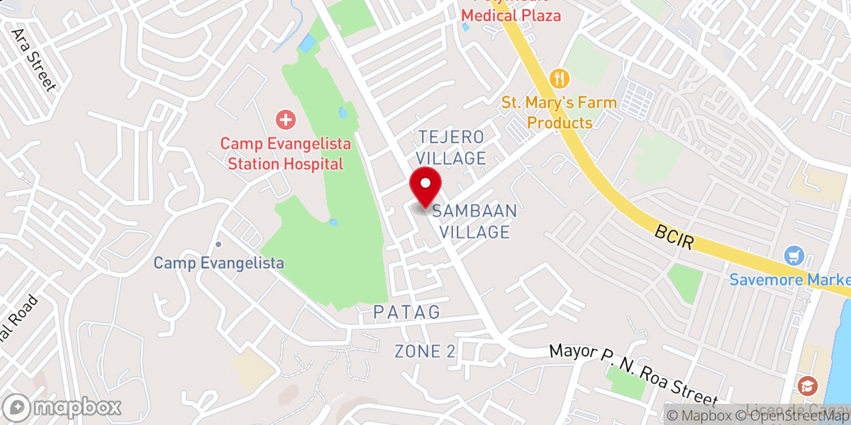 Map showing location of Fundamental Baptist Bible Church
