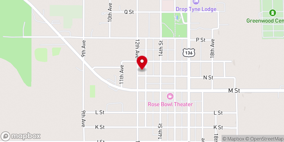 Map showing location of Grace Lutheran Church