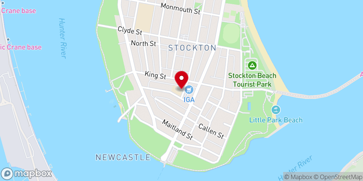 Map showing location of Saint Peter's Catholic Church