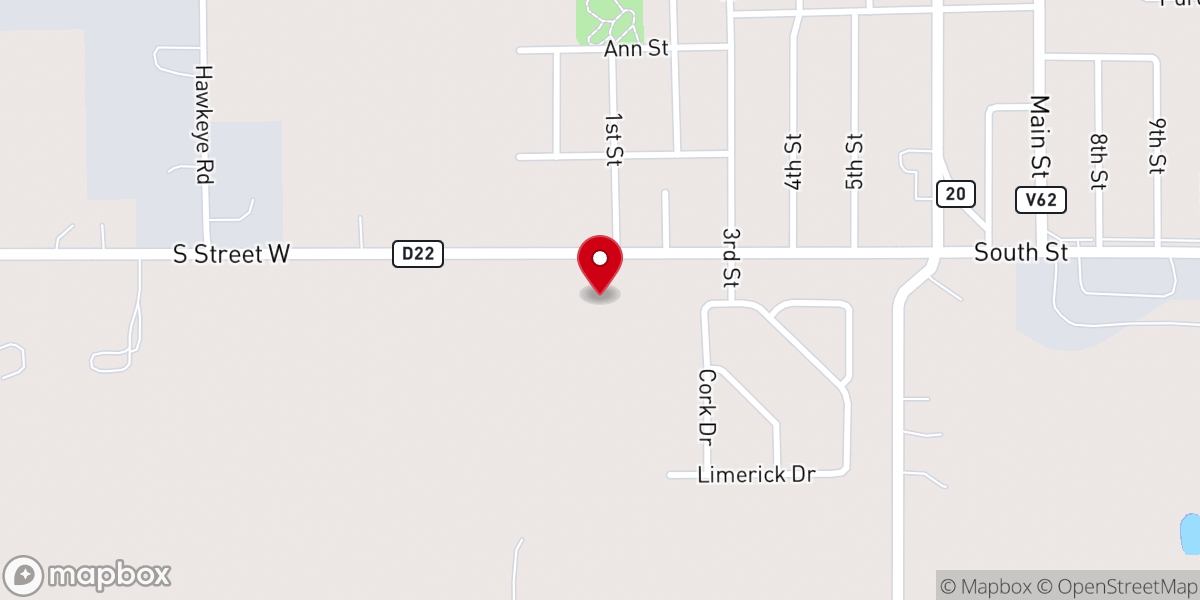 Map showing location of Faith Bible Fellowship