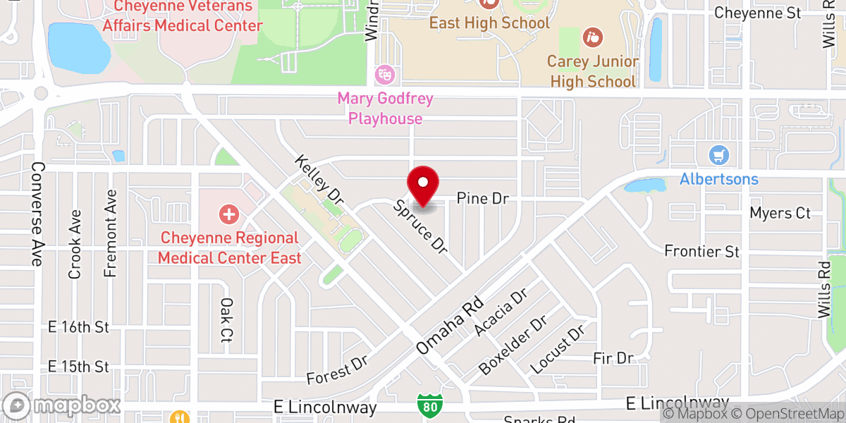 Map showing location of Grace United Methodist Church