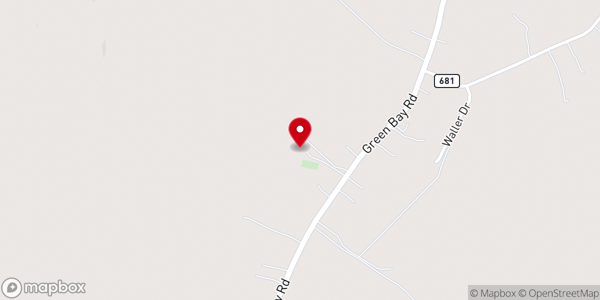 Map showing location of Rouzie's Chapel United Methodist Church