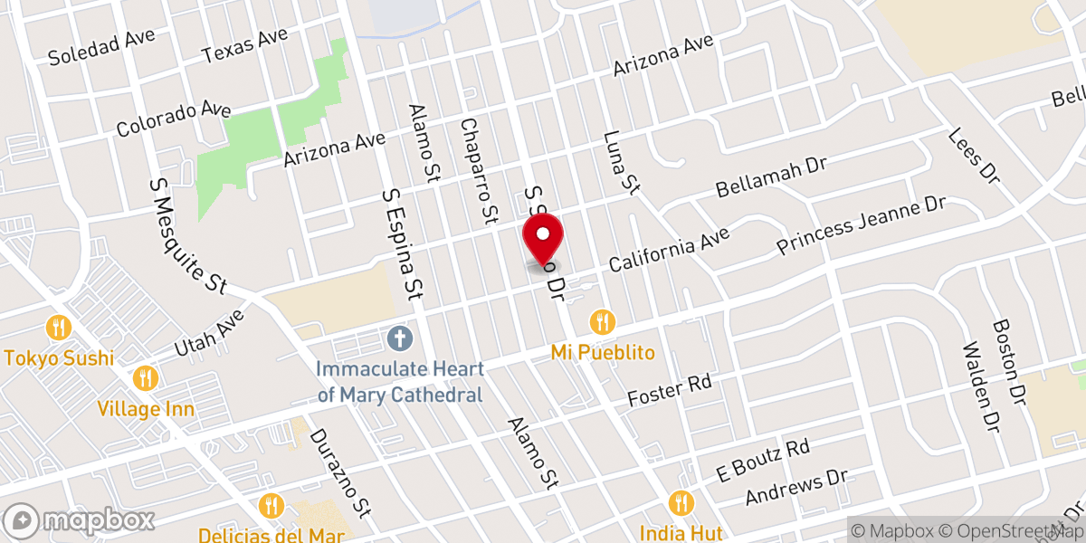 Map showing location of Church Of The Crosses