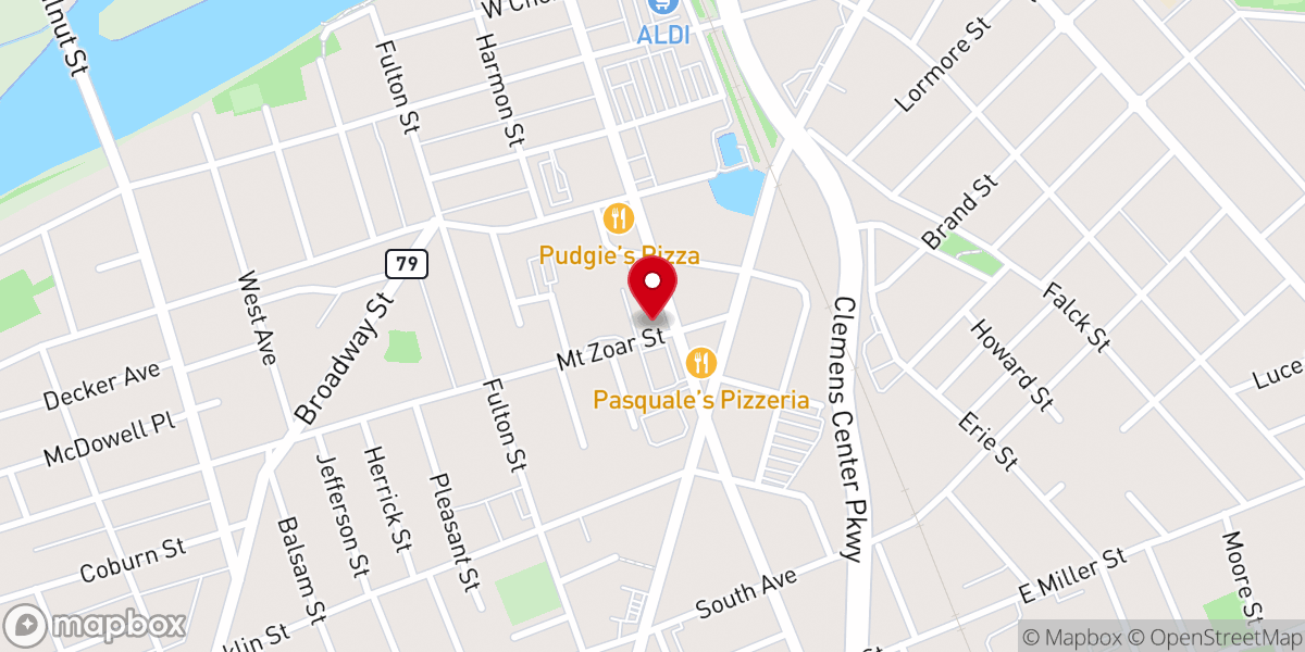 Map showing location of City Rescue Mission