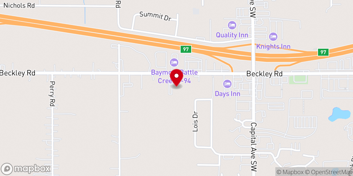 Map showing location of First Pentecostal Family Worship Center