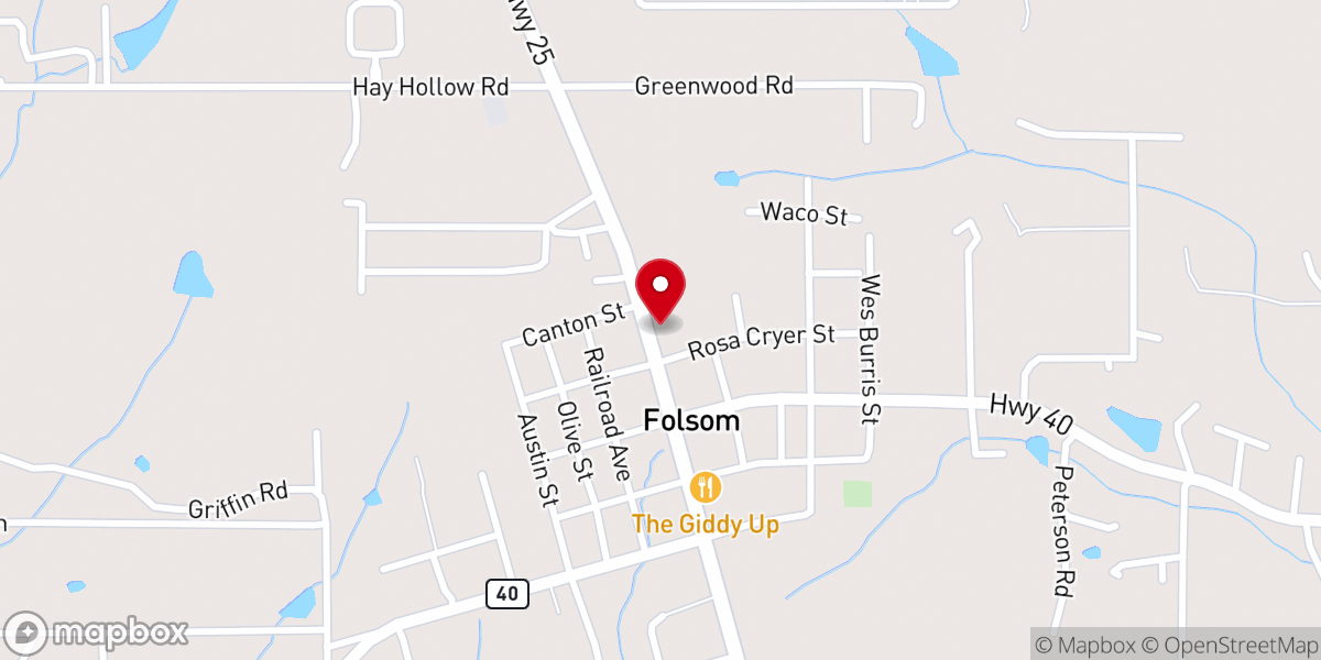 Map showing location of New Life Lutheran Church