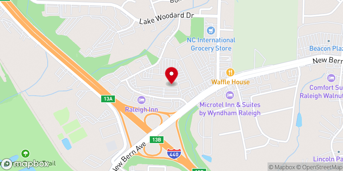 Map showing location of First Church of Our Lord Jesus Christ Inc.