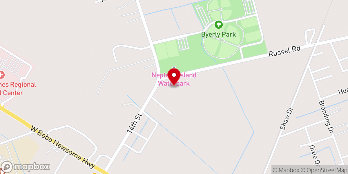 Map showing location of Hartsville Presbyterian Church