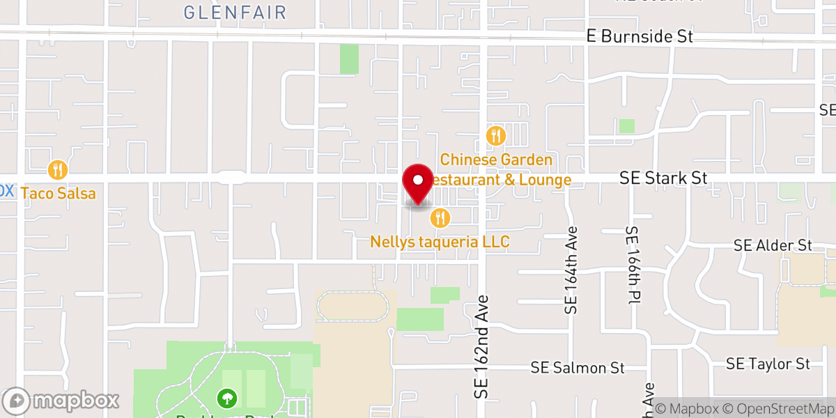 Map showing location of Victory Outreach Church