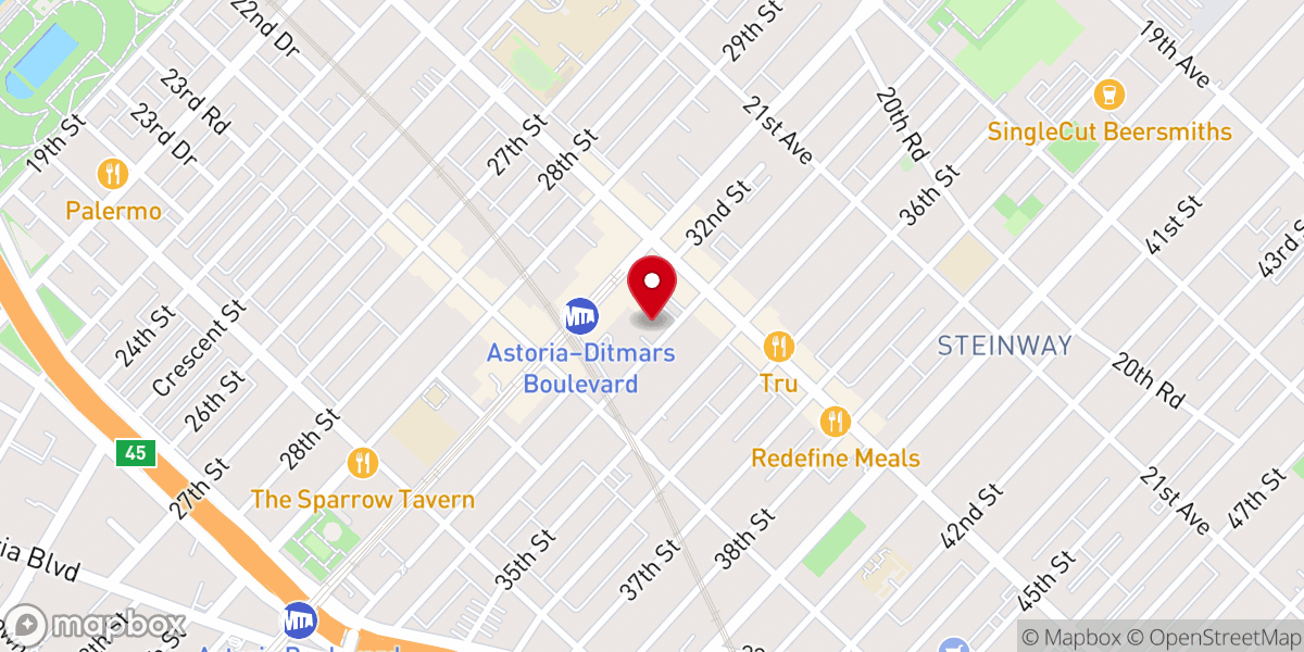 Map showing location of Sts. Catherine & George Greek Orthodox Church