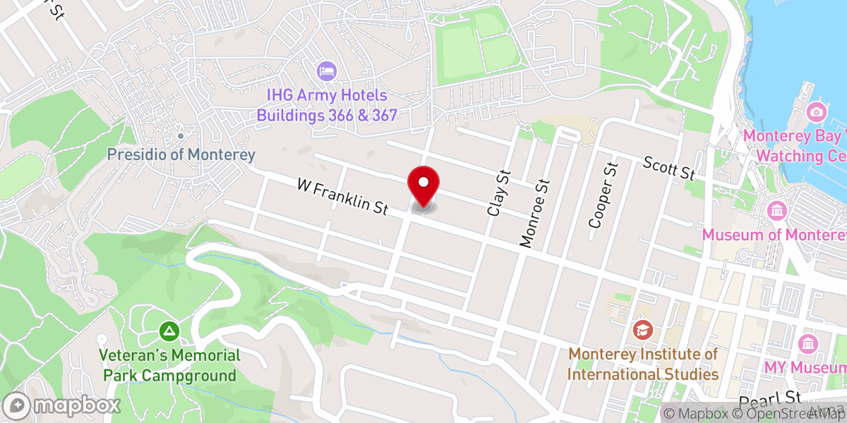 Map showing location of St James Episcopal Church