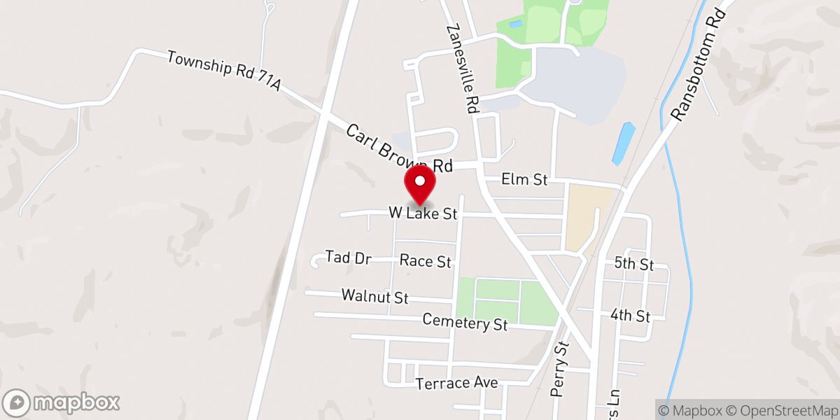 Map showing location of Lake Street Church of Christ