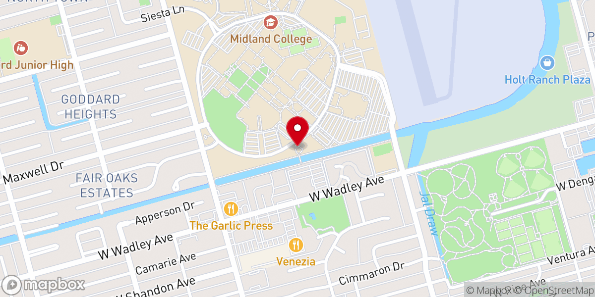 Map showing location of Dollye Neal Chapel