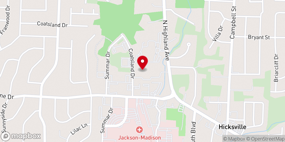 Map showing location of First Presbyterian Church of Fruitland