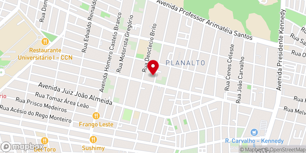 Map showing location of Igreja Batista Unida em Cristo