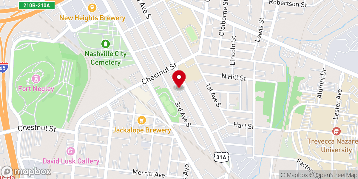 Map showing location of St. Patrick Catholic Church