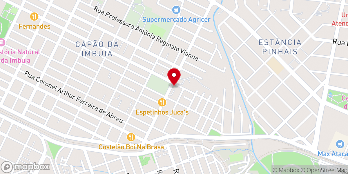 Map showing location of Igreja Evangelica Pentecostal Fonte da Vida