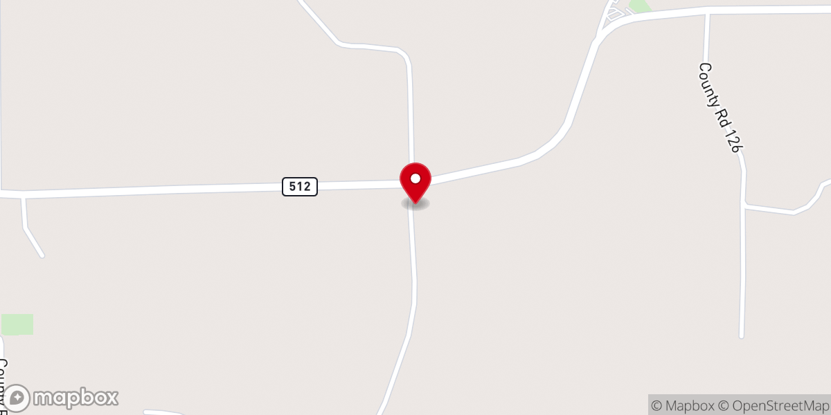 Map showing location of Adams Chapel