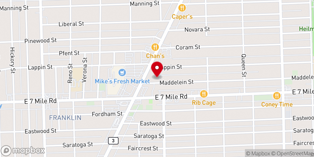 Map showing location of Christian Union Missionary Baptist Church