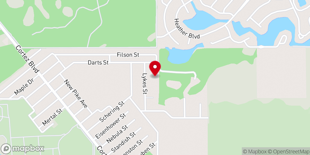 Map showing location of Christ the King Full Gospel Worship Center