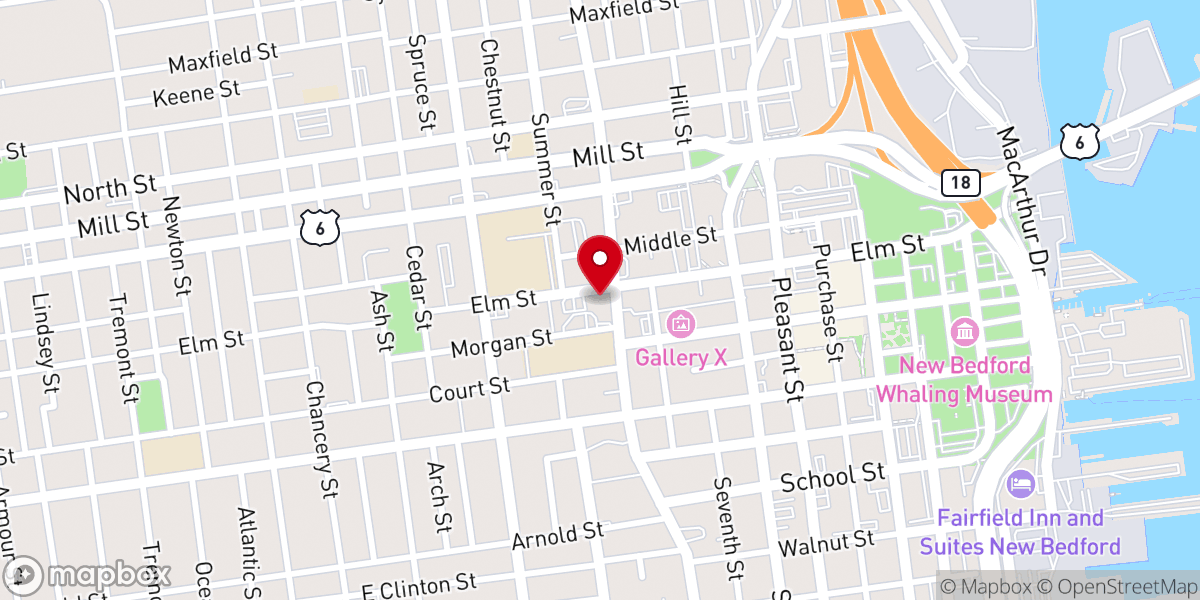 Map showing location of Center Trinity United Methodist Church